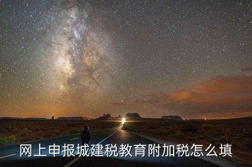 如何填報城建稅申報表，網上申報城建稅教育附加稅怎么填