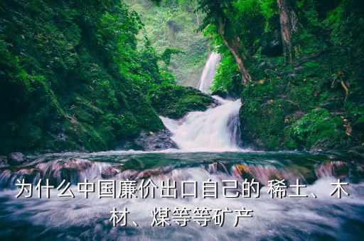 為什么中國(guó)廉價(jià)出口自己的 稀土、木材、煤等等礦產(chǎn)