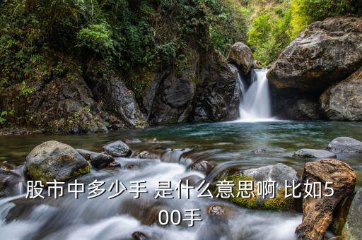 股市幾手什么意思，股市中多少手 是什么意思啊 比如500手