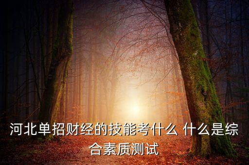 財經(jīng)素養(yǎng)考什么，春季高考財經(jīng)基礎(chǔ)理論和專業(yè)基礎(chǔ)技能考什么