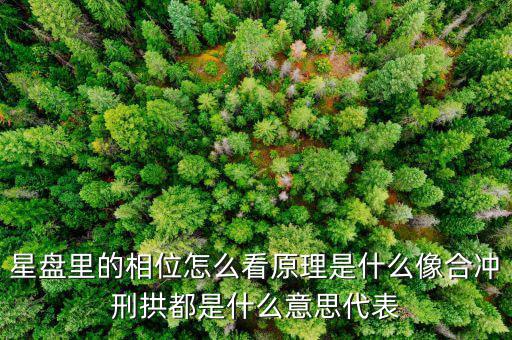 華相是什么意思，星盤里的相位怎么看原理是什么像合沖刑拱都是什么意思代表