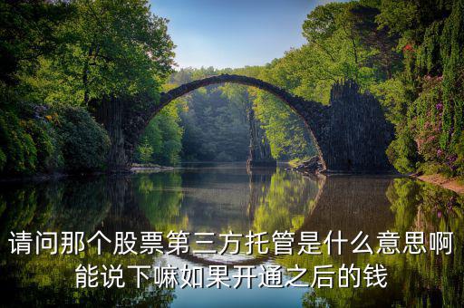 股票托管轉入是什么意思，托管轉出是什么意思
