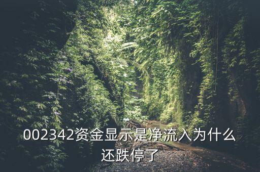資金凈流入為什么還跌停，資金凈流入怎么還跌停了