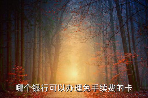 什么銀行的卡不用工本費(fèi)，哪種銀行卡辦理時不需要工本費(fèi)和年費(fèi)