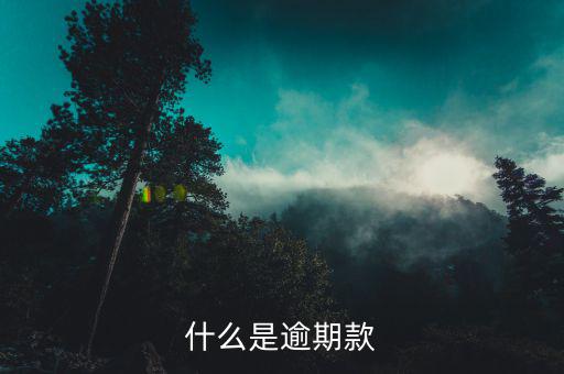 超期款是什么意思，什么是逾期款