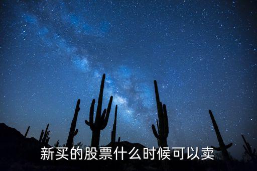 股票在開盤的什么時候可以賣的，新買的股票什么時候可以賣