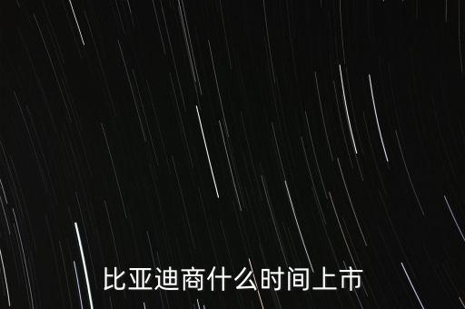 比亞迪什么時候上市，比亞迪商什么時間上市