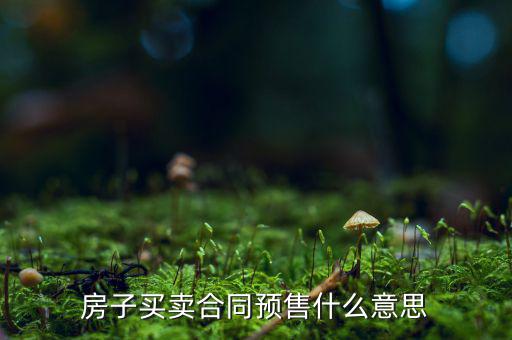 什么是商品房預售回購，商品房回購面積是什么意思