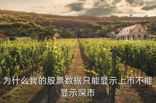 為什么我的股票數據只能顯示上市不能顯示深市