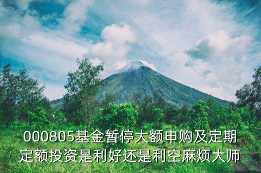 001815基金為什么暫停，001719基金為什么暫停申購