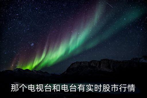 那個電視臺和電臺有實(shí)時股市行情