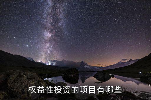 權(quán)益資金對(duì)項(xiàng)目有什么影響，權(quán)益性投資的項(xiàng)目有哪些