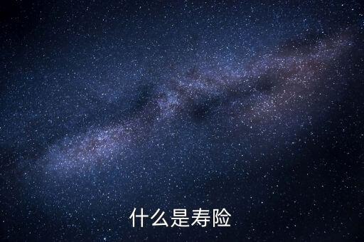什么而是壽險，壽險是什么