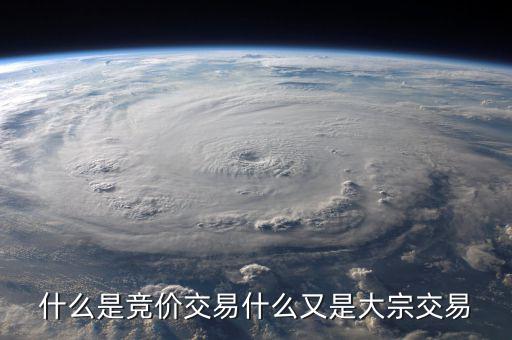 什么是競價交易，什么是競價交易什么又是大宗交易