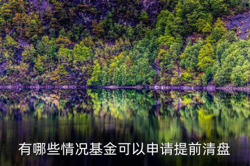 基金什么情況下清盤能有多少錢，基金在什么情況下有清盤的可能