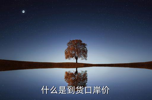 口岸價是什么，什么是到貨口岸價