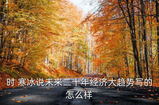 時(shí) 寒冰說(shuō)未來(lái)二十年經(jīng)濟(jì)大趨勢(shì)寫的怎么樣