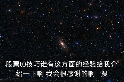 1操0的有什么技巧，股票t0技巧誰有這方面的經(jīng)驗(yàn)給我介紹一下啊 我會(huì)很感謝的啊   搜