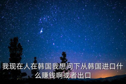 向韓國出口什么賺錢，韓國什么需要進(jìn)口 我們出口韓國貨物 利潤高嗎