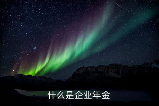 什么是年金，什么是企業(yè)年金