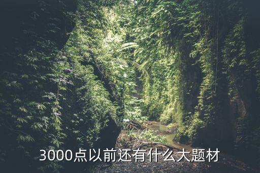 300073有什么題材，3000點以前還有什么大題材