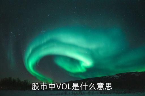 股票vol什么意思，vol股市中代表什么