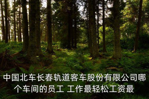 長春北車轉(zhuǎn)向架都有什么車間，中國北車長春軌道客車股份有限公司哪個(gè)車間的員工 工作最輕松工資最