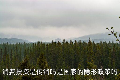 國(guó)家隱形政策是什么事，消費(fèi)投資是傳銷嗎是國(guó)家的隱形政策嗎