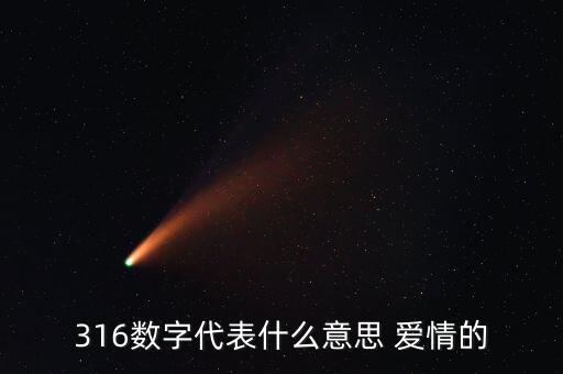 3168數(shù)字代表什么意思，316數(shù)字代表什么意思 愛(ài)情的