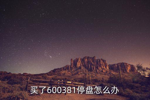 600381為什么被st，買(mǎi)了600381停盤(pán)怎么辦
