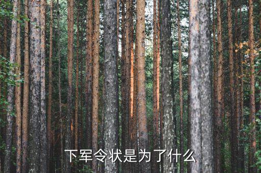 軍令狀目的是什么，下軍令狀是為了什么