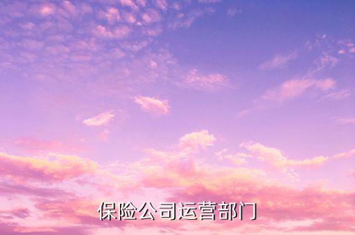 保險(xiǎn)公司運(yùn)營部是干什么的，保險(xiǎn)公司的運(yùn)營管理是什么職位