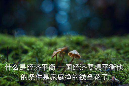 什么是經(jīng)濟(jì)再平衡，什么是全球經(jīng)濟(jì)再平衡